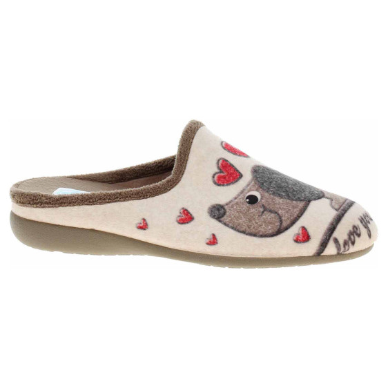 detail Dámske domáce papuče Medi Line 5126-023 taupe