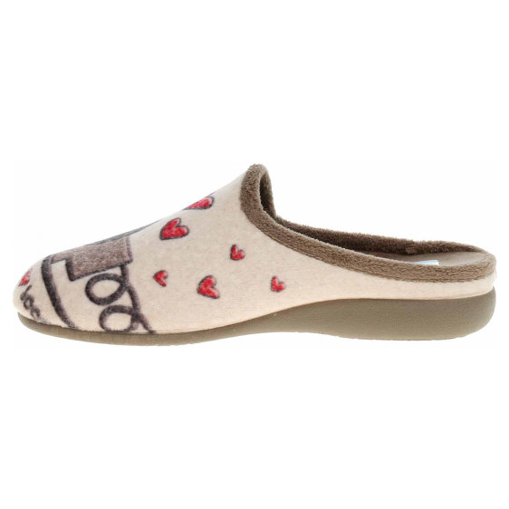 detail Dámske domáce papuče Medi Line 5126-023 taupe