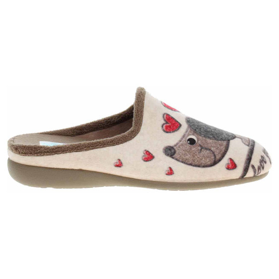 detail Dámske domáce papuče Medi Line 5126-023 taupe