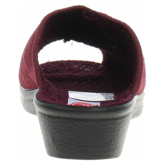 detail Dámske domáce papuče Rogallo 29832 vínová