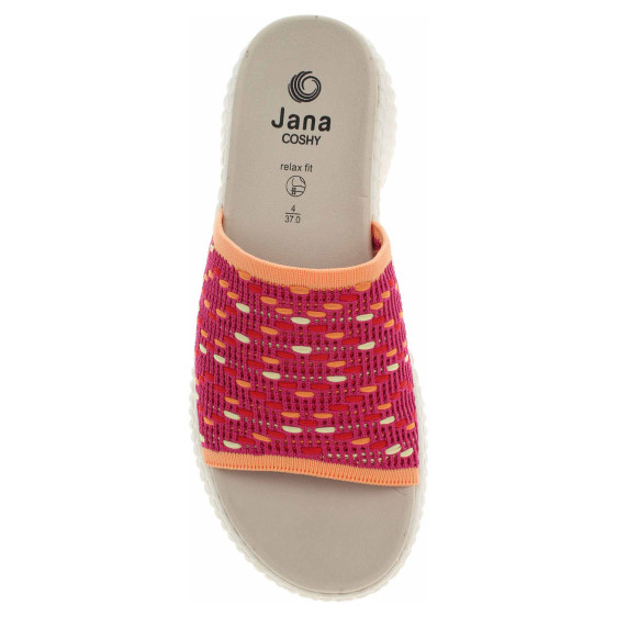 detail Dámske papuče Jana 8-27260-44 fuchsia comb
