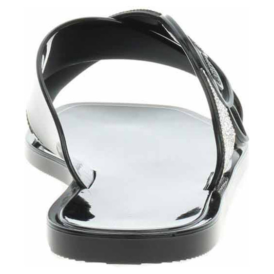 detail Dámske papuče Karl Lagerfeld KL80004S V0S black rubber w-silver