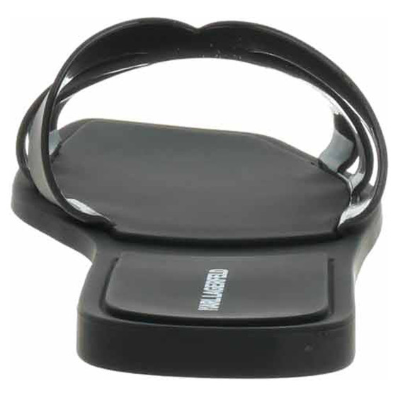 detail Dámske papuče Karl Lagerfeld KL80025 V00 black rubber