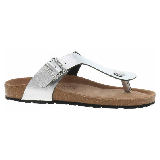 detail Dámske papuče Marco Tozzi 2-27402-44 silver