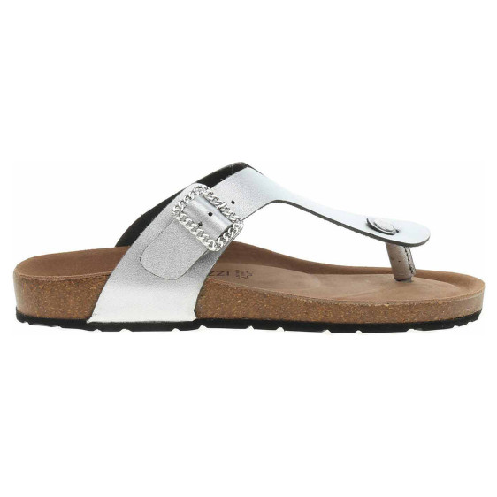 detail Dámske papuče Marco Tozzi 2-27402-44 silver