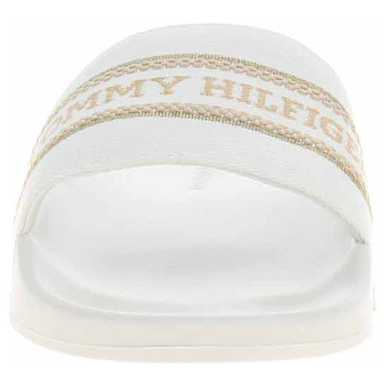 detail Plážové papuče Tommy Hilfiger FW0FW07845 Ecru