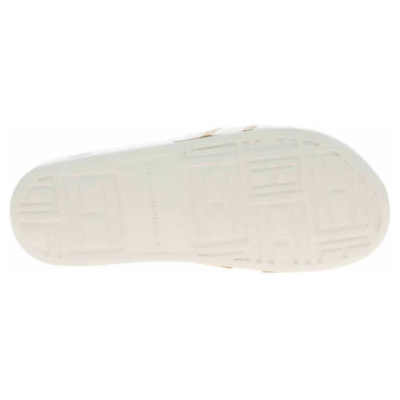 detail Plážové papuče Tommy Hilfiger FW0FW07845 Ecru