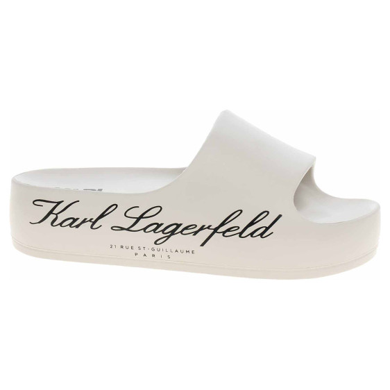 detail Dámske plážové papuče Karl Lagerfeld KL86000 VGT off white eco