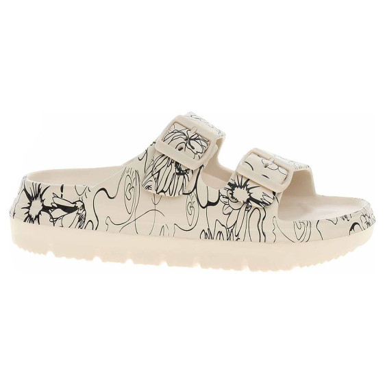 detail Dámske plážové papuče Laura Vita NUON 17 beige