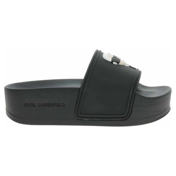 detail Karl Lagerfeld dámské plážové KL80805A V00 Black Rubber