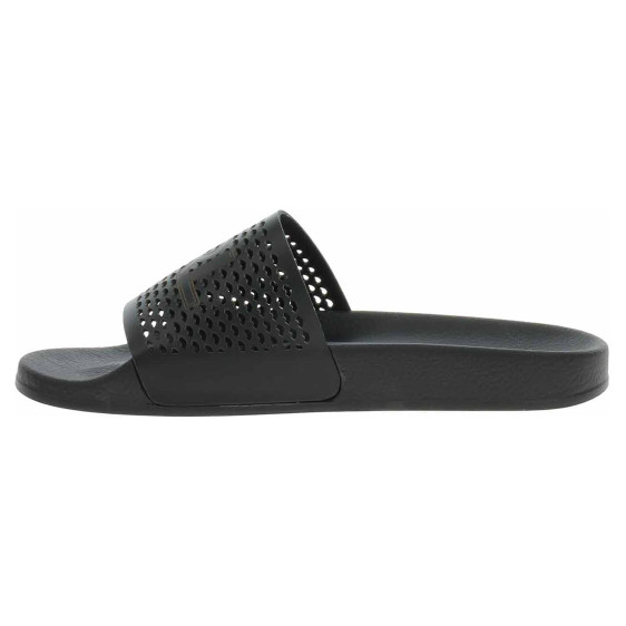 detail Dámske papuče Karl Lagerfeld KL80915 000 Black Lthr