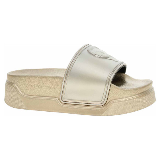 detail Karl Lagerfeld dámské plážové KL88819 VGD Gold Rubber