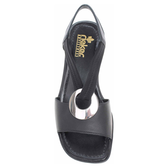 detail Dámske sandále Rieker 62662-01 schwarz