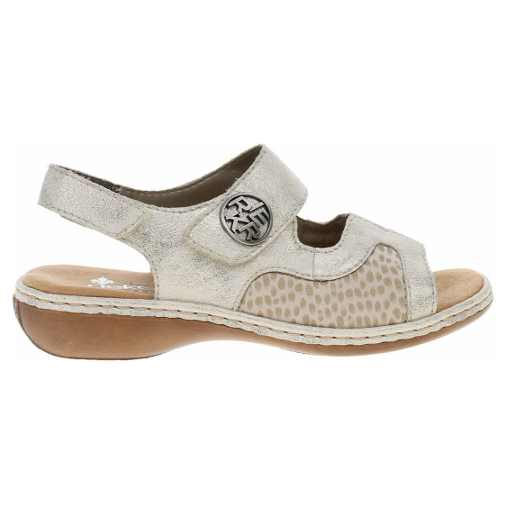 detail Dámske sandále Rieker 65989-90 beige