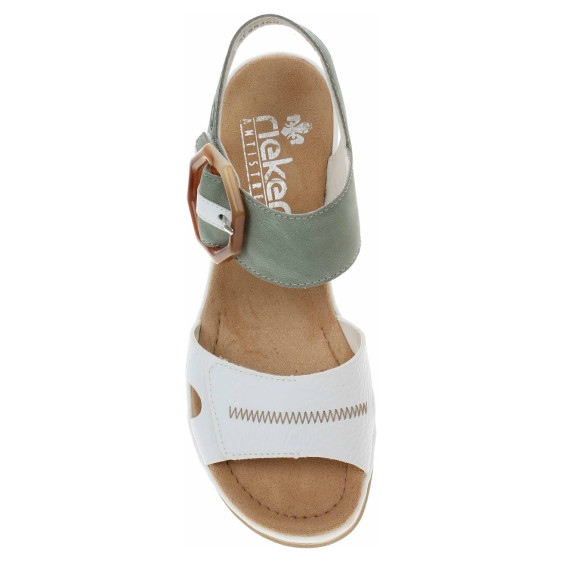 detail Dámske sandále Rieker 67476-81 grun kombi