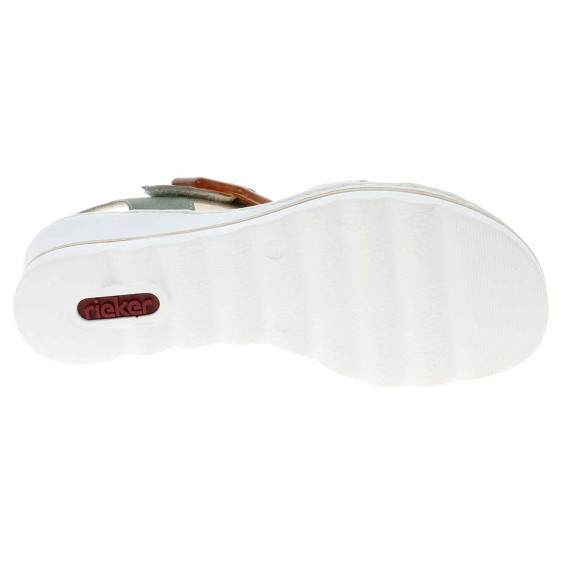 detail Dámske sandále Rieker 67476-81 grun kombi