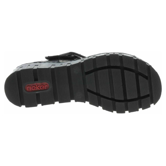 detail Dámske sandále Rieker 68050-00 schwarz