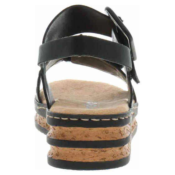 detail Dámske sandále Rieker 62950-00 schwarz