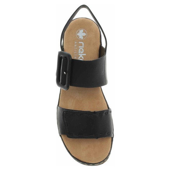 detail Dámske sandále Rieker 62950-00 schwarz