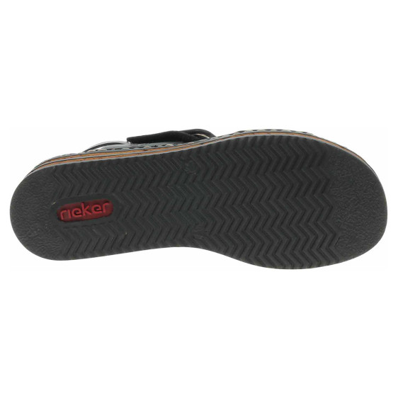 detail Dámske sandále Rieker 62950-00 schwarz
