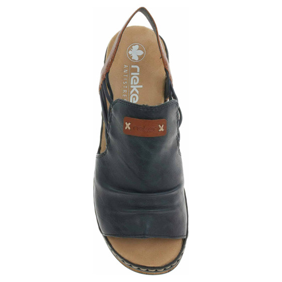 detail Dámske sandále Rieker 62962-14 blau kombi