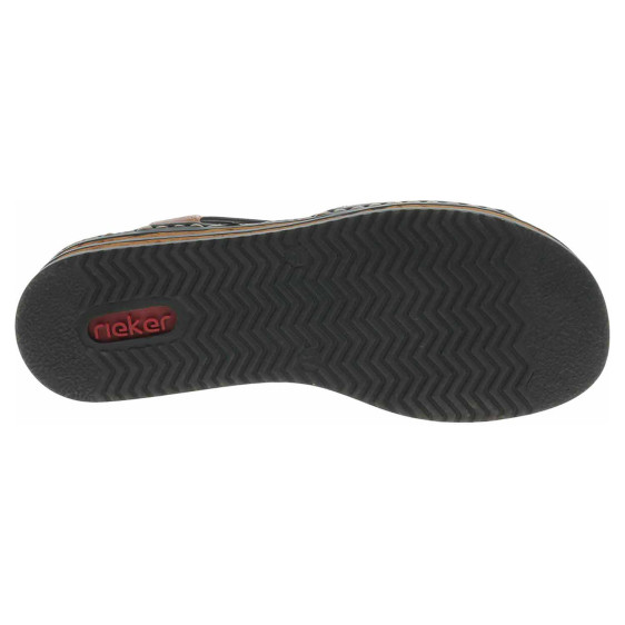 detail Dámske sandále Rieker 62962-14 blau kombi