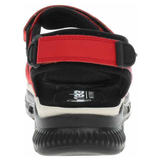 detail Dámske sandále Rieker 64074-33 rot kombi