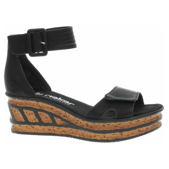 detail Dámske sandále Rieker 68194-00 schwarz