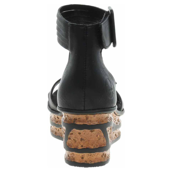 detail Dámske sandále Rieker 68194-00 schwarz