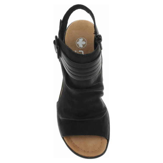 detail Dámske sandále Rieker 68191-00 schwarz
