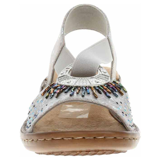 detail Dámske sandále Rieker 60880-90 metallic