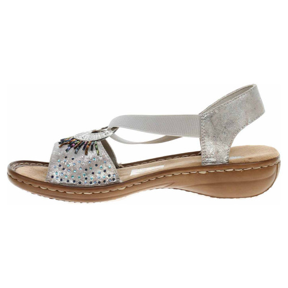 detail Dámske sandále Rieker 60880-90 metallic