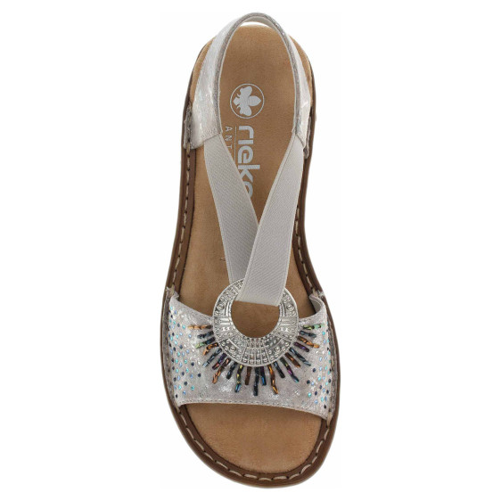 detail Dámske sandále Rieker 60880-90 metallic