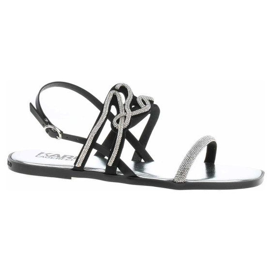 detail Dámske sandále Karl Lagerfeld KL87425 GSL heavy glitter silver