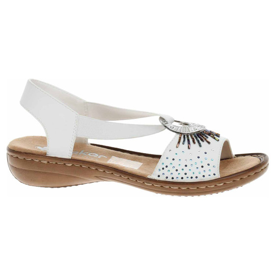 detail Dámske sandále Rieker 60880-80 weiss