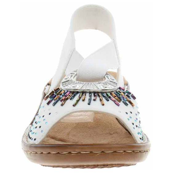 detail Dámske sandále Rieker 60880-80 weiss