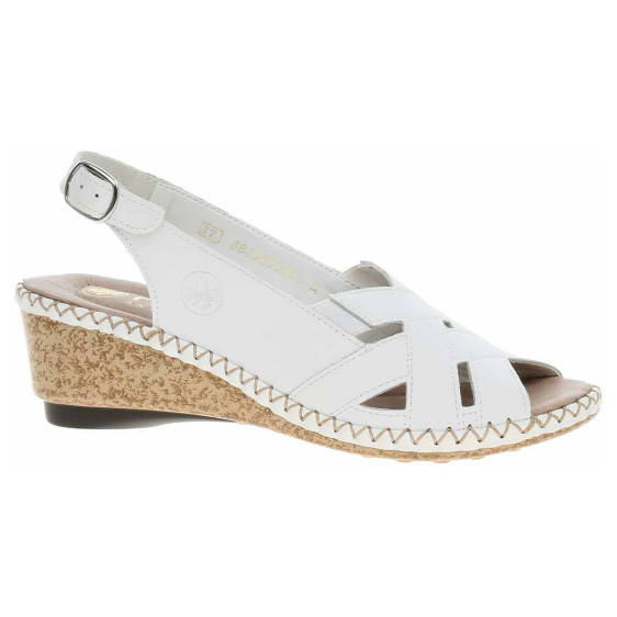 detail Dámske sandále Rieker 66189-80 weiss