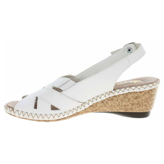detail Dámske sandále Rieker 66189-80 weiss