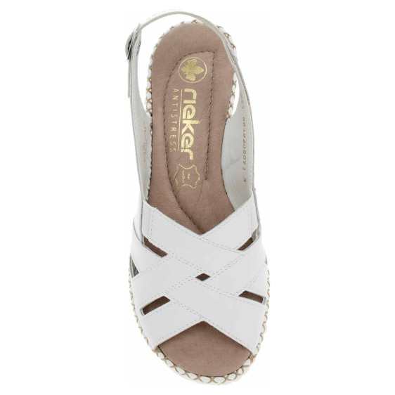 detail Dámske sandále Rieker 66189-80 weiss