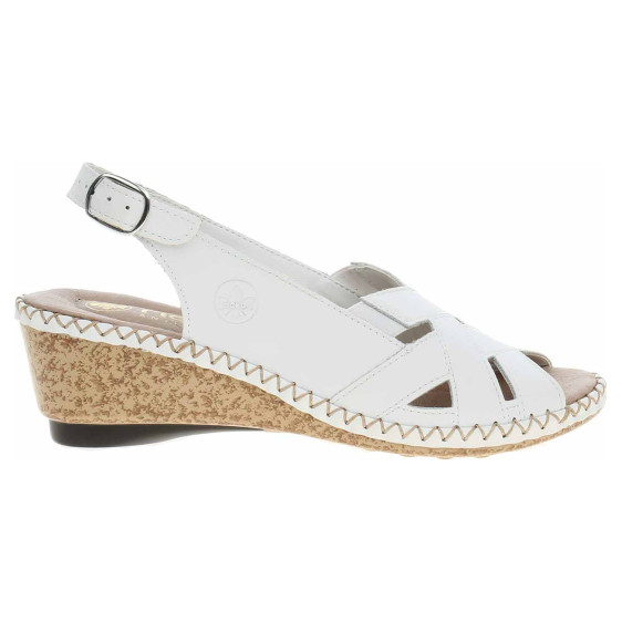 detail Dámske sandále Rieker 66189-80 weiss