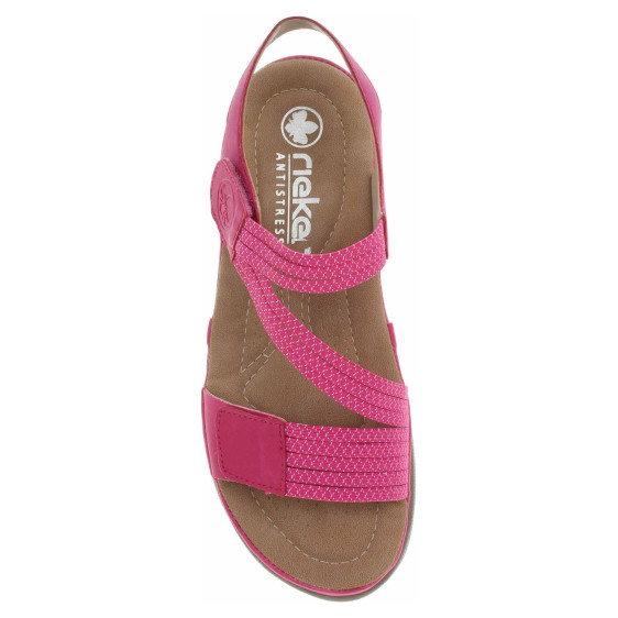 detail Dámske sandále Rieker 64870-31 rosa