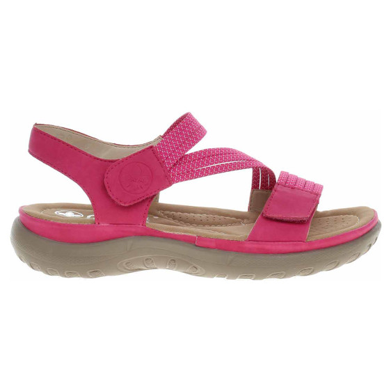 detail Dámske sandále Rieker 64870-31 rosa