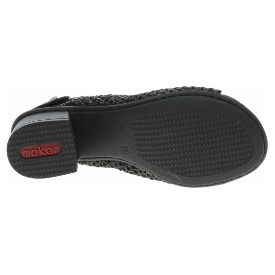 detail Dámske sandále Rieker 64670-00 schwarz