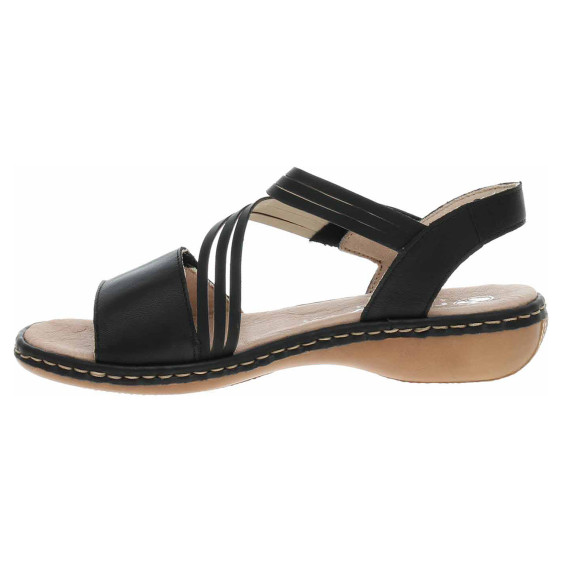 detail Dámske sandále Rieker 65964-00 schwarz