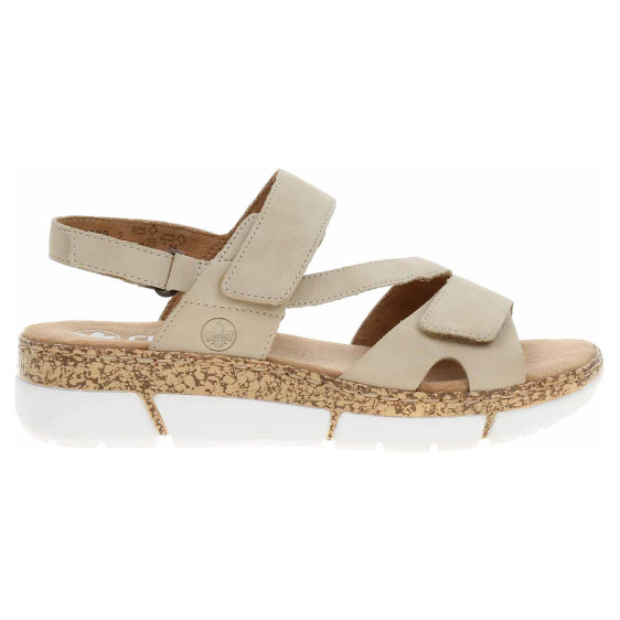 detail Dámske sandále Rieker V2366-60 beige