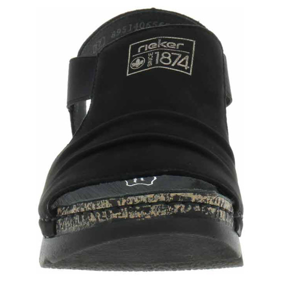 detail Dámske sandále Rieker 64463-01 schwarz