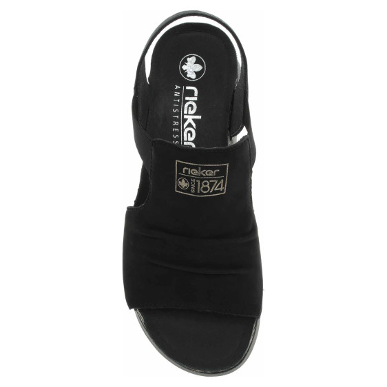 detail Dámske sandále Rieker 64463-01 schwarz