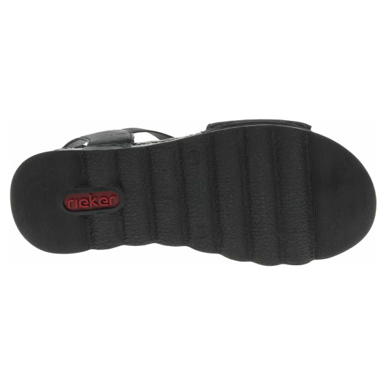 detail Dámske sandále Rieker 64463-01 schwarz