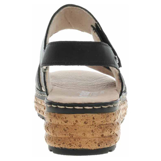 detail Dámske sandále Rieker 62761-00 schwarz