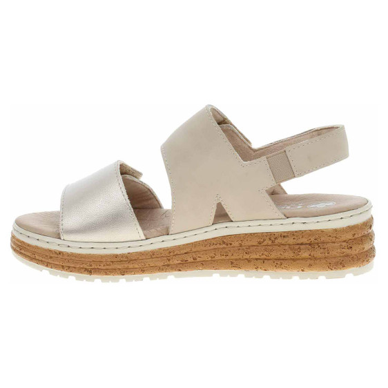 detail Dámske sandále Rieker 62761-90 gold